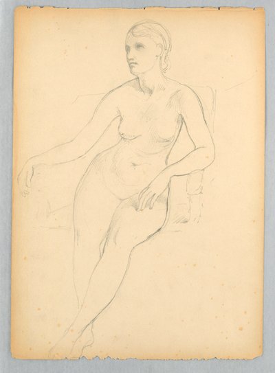 Disegno, Helen Hamersley, seduta, 1881 da Daniel Huntington